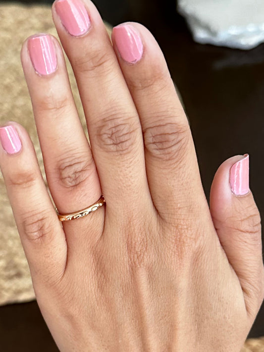Simple Gold Pattern Ring