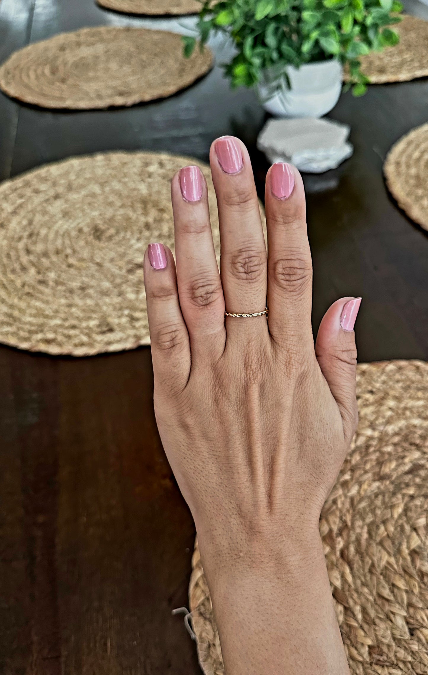 Simple Twisted Gold Ring