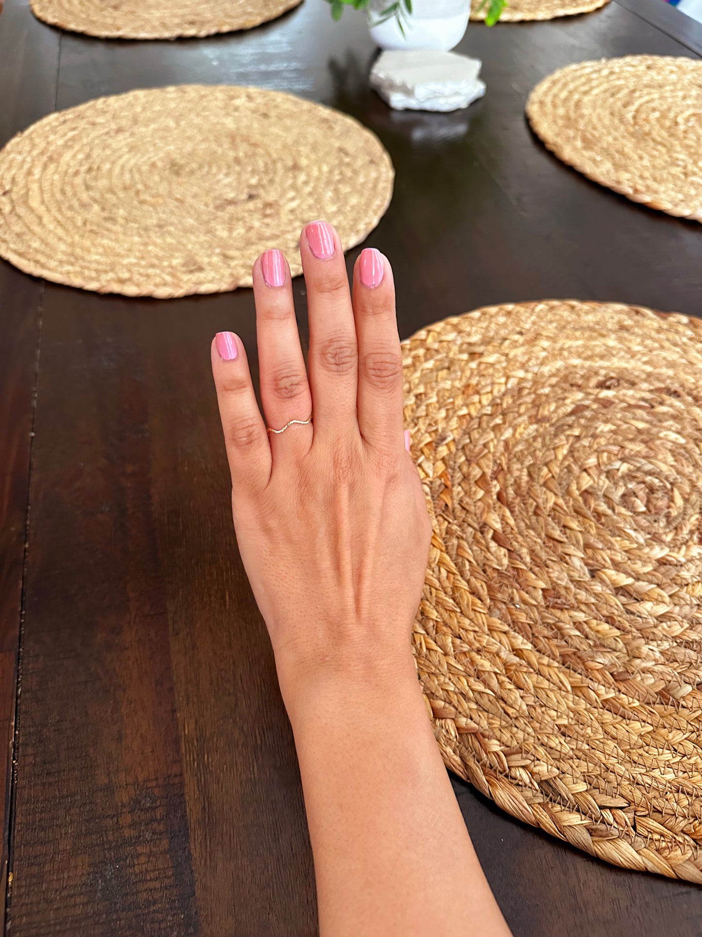 Wavy Simple Gold Ring